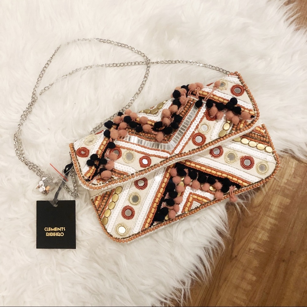 NWT Clements Ribeiro Convertible Clutch